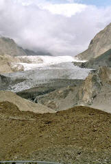 The enormous Passu glacier by the roadside
