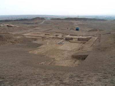 Fig. 6 - Old Nisa, Area SW: general view at the end of 2008 season from west